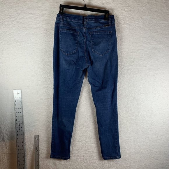 KanCan Jeans Women's 11/29 Blue Denim Medium Wash‎ Stretch Mid-Rise Skinny 7353 - Picture 2 of 10